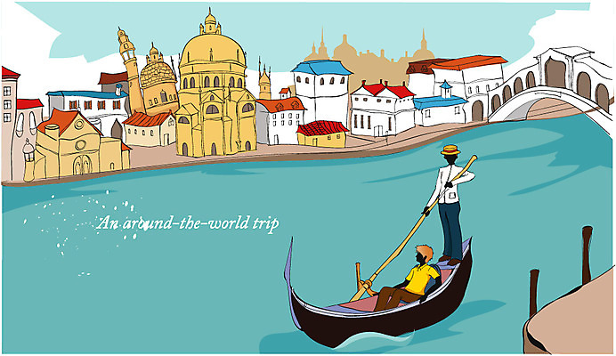 EPS 주간 남자 바다 여행 일러스트 휴가 휴식 사람 야외 두명 건물 강 이탈리아 도시 세계여행 곤돌라 운하 베네치아 석호 가교 선박 남자만 국내일러스트 자연요소 건축물 유럽 컨셉 수상교통 세계 파일형식 벡터