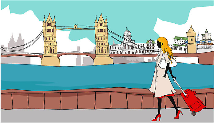EPS 주간 여자 건축 여행 가방 일러스트 휴가 휴식 영국 한명 사람 20대 성인 야외 건물 캐리어 여행가방 도시 세계여행 타워브릿지 런던 세이트폴사원 타워교 여자만 여자한명만 성인여자만 청년만 청년여자만 성인한명만 청년여자한명만 성인여자한명만 성인만 국내일러스트 자연요소 1 건축물 잡화 유럽 컨셉 청년 세계 다리_건축물 파일형식 벡터