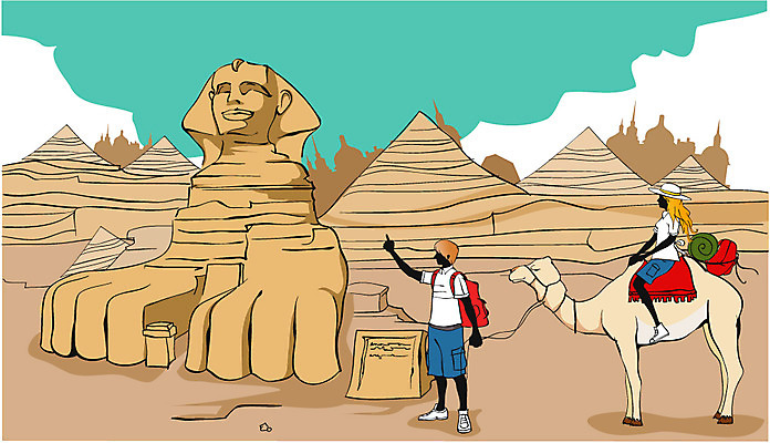 EPS 주간 커플 여자 남자 건축 여행 일러스트 휴가 휴식 이집트 사람 야외 두명 세계문화유산 세계여행 피라미드 이집트문화 낙타 스핑크스 국내일러스트 자연요소 건축물 외국문화 컨셉 포유류 관계 아프리카 세계 문화재 랜드마크 파일형식 벡터