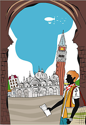 EPS 건축물 남자 여행 가방 일러스트 휴가 휴식 한명 사람 20대 성인 야외 건물 이탈리아 열기구 도시 세계여행 베네치아 산마르코광장 남자만 남자한명만 성인남자만 청년만 청년남자만 청년남자한명만 성인한명만 성인남자한명만 성인만 국내일러스트 1 잡화 건축 유럽 컨셉 항공교통 청년 세계 파일형식 벡터