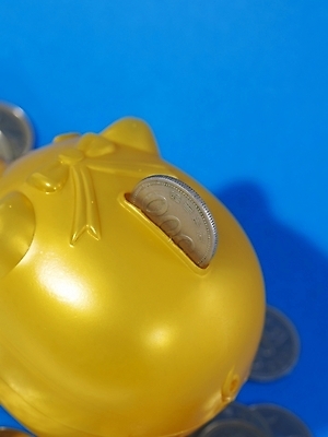 포토 JPG 스튜디오촬영 돈 사람없음 금융 경제 동전 저축 돼지저금통 저금통 원화 오백원 오브젝트 국내포토 실내 재산 파일형식