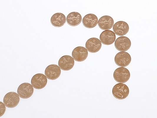 포토 JPG 스튜디오촬영 도형 문자 기호 화살표 돈 누끼 사람없음 금융 경제 동전 원화 재산 오브젝트 십원 국내포토 실내 파일형식