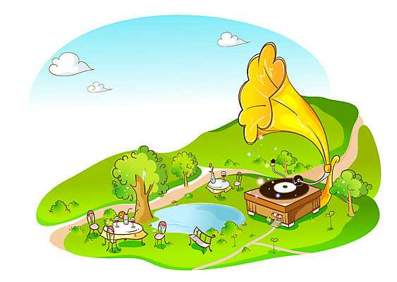 EPS 주간 나무 식물 구름 공원 길 호수 여유 음악 백그라운드 벤치 의자 일러스트 식탁 탁자 하늘 날씨 주택 이벤트 사람없음 야외 초록색 새싹 맑음 음악감상 산책로 연못 축음기 휴식처 국내일러스트 자연요소 공공시설 감정 컬러 음향기기 가구 문화예술 휴식 건물 감상 골동품 파일형식 벡터