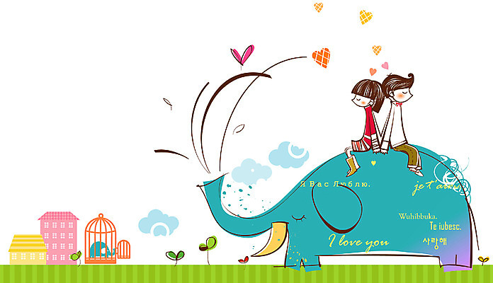 EPS 주간 구름 커플 여자 남자 감정 데이트 일러스트 상상 하늘 코끼리 주택 사랑 사람 야외 두명 판타지 새싹 꿈 하트 봄비 국내일러스트 자연요소 모양 식물 포유류 관계 건물 봄 비_날씨 파일형식 벡터