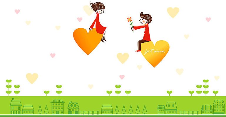 EPS 커플 여자 남자 프로포즈 데이트 일러스트 주택 사랑 사람 두명 새싹 하트 국내일러스트 모양 식물 감정 관계 건물 파일형식 벡터