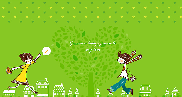 EPS 나무 커플 여자 남자 감정 컬러 데이트 일러스트 주택 사랑 사람 두명 초록색 만남 하트 시간 약속 국내일러스트 모양 식물 컨셉 관계 건물 파일형식 벡터