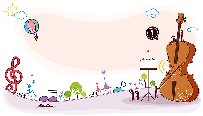 EPS 주간 나무 구름 악기 음악 백그라운드 음표 일러스트 현악기 주택 이벤트 사람없음 야외 태양 귀여움 기구 열기구 보면대 높은음자리표 바이올린 악보 첼로 국내일러스트 자연요소 식물 기호 컨셉 항공교통 문화예술 건물 파일형식 벡터 찰현악기