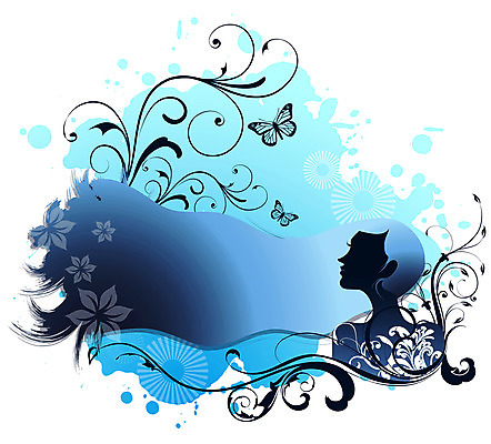 EPS 문양 계절 여자 꽃잎 실루엣 나비 백그라운드 무늬 일러스트 추상 봄 기다림 민들레홀씨 여자만 국내일러스트 꽃 곤충 모션 촬영기법 사람 민들레 파일형식 벡터