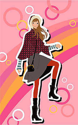 EPS 모델 우먼라이프 계절 여자 패션 포즈 일러스트 부츠 한명 사람 20대 성인 쇼핑 유행 미니스커트 가을 망토 스타킹 개성 미니백 성인여자한명만 국내일러스트 1 라이프스타일 옷 신발 청년 치마 여자한명만 성인여자만 파일형식 벡터