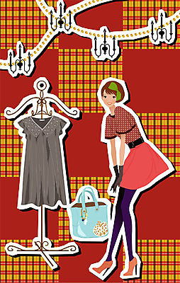 EPS 모델 우먼라이프 계절 여자 패션 포즈 가방 일러스트 한명 사람 20대 성인 야외 쇼핑 유행 가을 옷걸이 체크무늬 개성 빅백 성인여자한명만 국내일러스트 1 라이프스타일 잡화 무늬 청년 여자한명만 성인여자만 파일형식 벡터