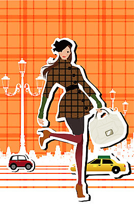 EPS 모델 모자 우먼라이프 계절 여자 패션 도로 길 포즈 가방 일러스트 교통시설 자동차 한명 사람 풍경 20대 성인 야외 쇼핑 유행 코트 미니스커트 가을 도시 외출 개성 성인여자한명만 국내일러스트 1 라이프스타일 잡화 육상교통 교통 청년 치마 외투 시설 여자한명만 성인여자만 파일형식 벡터