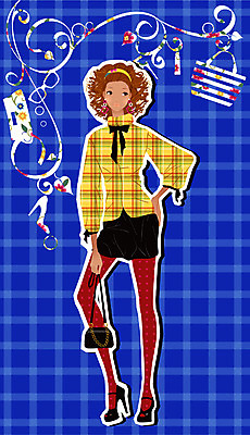 EPS 모델 우먼라이프 계절 여자 패션 포즈 백그라운드 일러스트 한명 사람 20대 성인 쇼핑 유행 가을 개성 성인여자한명만 가을배경 국내일러스트 1 라이프스타일 청년 여자한명만 성인여자만 파일형식 벡터 가을_계절