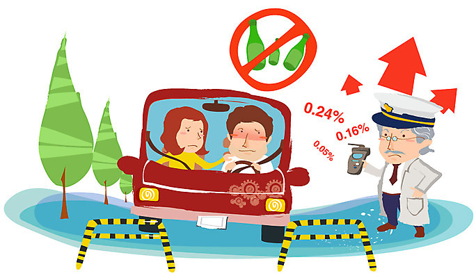 EPS 나무 여자 할아버지 노년 남자 도로 길 일러스트 교통시설 자동차 경고 안전 사람 야외 세명 운전사 경찰 위험 만취 사회이슈 예방 생활안전 안전수칙 교통안전 음주운전 음주측정기 노인만 성인만 국내일러스트 식물 직업 육상교통 교통 컨셉 성인 운전 범죄 시설 술취함 파일형식 벡터