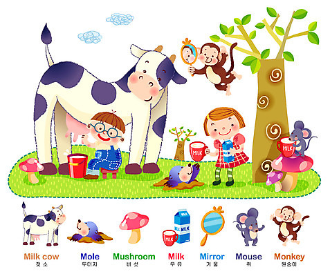 EPS 주간 나무 동물 구름 문자 알파벳 영어 여자 어린이교육 교육 남자 초등학생 어린이 일러스트 교과목 상상 교재 영어교육 사람 소녀 소년 야외 두명 여름 친구 단어 버섯 거울 우유 원숭이 쥐 젖소 학습자료 언어교육 M 두더지 어학 어린이만 국내일러스트 자연요소 식물 학생 계절 포유류 관계 유제품 소 설치류 교육자료 파일형식 벡터