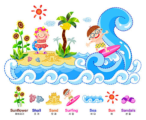 EPS 주간 전신 나무 구름 문자 알파벳 영어 여자 어린이교육 교육 남자 수영복 초등학생 어린이 파도 바다 일러스트 교과목 휴가 교재 해바라기 바나나 영어교육 서기 사람 소녀 소년 해변 야외 두명 여름 친구 단어 여름휴가 바캉스 야자수 태양 서핑 샌들 휴양지 모래성 수영모 튜브 S 학습자료 언어교육 어학 어린이만 국내일러스트 자연요소 식물 학생 옷 계절 꽃 모래 신발 과일 관계 모션 장소 수상스포츠 수영용품 교육자료 파일형식 벡터 여름_계절