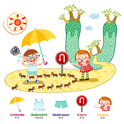 EPS 주간 전신 나무 구름 문자 알파벳 영어 여자 어린이교육 교육 남자 길 초등학생 어린이 러닝셔츠 일러스트 우산 교과목 놀이 교재 선인장 영어교육 서기 사람 소녀 소년 야외 두명 여름 친구 단어 태양 U 유 호루라기 팬티 개미 학습자료 언어교육 어학 유턴 어린이만 국내일러스트 자연요소 식물 학생 계절 곤충 셔츠 관계 모션 속옷 교육자료 파일형식 벡터
