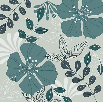 EPS 식물 문양 디자인 꽃 백그라운드 잎 무늬 패턴 일러스트 사람없음 국내일러스트 파일형식 벡터