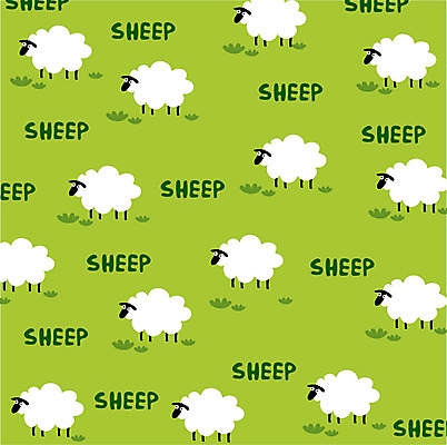 EPS 문양 디자인 컬러 백그라운드 무늬 패턴 일러스트 사람없음 초록색 가축 양 풀 국내일러스트 식물 동물 포유류 파일형식 벡터