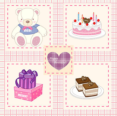 EPS 문양 접시 디자인 인형 백그라운드 무늬 패턴 일러스트 포장 곰 선물 사람없음 상자 파티 케이크 하트 축하 생일 국내일러스트 모양 동물 식기 기념일 컨셉 포유류 디저트 이벤트 파일형식 벡터