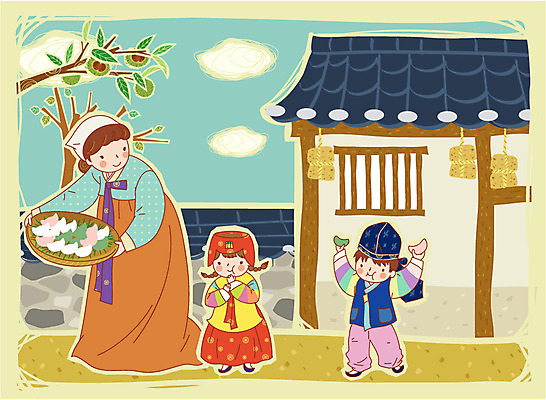 EPS 주간 구름 계절 여자 명절 기념일 남자 전통문화 음식 일러스트 가족 하늘 엄마 주택 떡 남매 사람 야외 세명 담장 추석 가을 농촌 시골 한복 송편 고향 밤나무 메주 중추절 국내일러스트 자연요소 나무 한국전통 전통 문화 관계 이벤트 건물 중국 밤_견과류 전통의상 파일형식 벡터