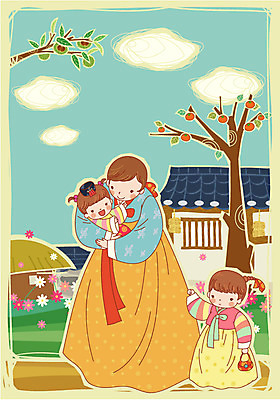 EPS 주간 구름 계절 여자 명절 기념일 남자 꽃 전통문화 어린이 일러스트 가족 하늘 엄마 주택 남매 사람 야외 10대 세명 30대 농가 추석 가을 자녀 농촌 시골 한복 감나무 코스모스 고향 밤나무 중추절 국내일러스트 자연요소 나무 식물 한국전통 전통 문화 관계 청소년 감 이벤트 건물 장년 농장 중국 밤_견과류 전통의상 파일형식 벡터