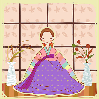 EPS 전통 계절 여자 명절 기념일 일러스트 실내 한명 사람 앉기 20대 성인 추석 꽃병 가을 인사 한복 중추절 여자만 여자한명만 성인여자만 청년만 청년여자만 성인한명만 청년여자한명만 성인여자한명만 성인만 국내일러스트 1 한국전통 꽃 모션 이벤트 청년 내부 중국 예절 전통의상 파일형식 벡터