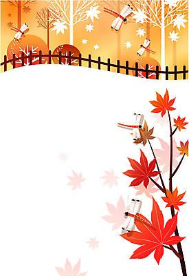 EPS 나무 사계절 계절 곤충 백그라운드 단풍 절지류 일러스트 자연 단풍나무 풍경 사람없음 야외 울타리 가을 잠자리 가을배경 국내일러스트 식물 동물 잎 담장 생태계 파일형식 벡터 가을_계절