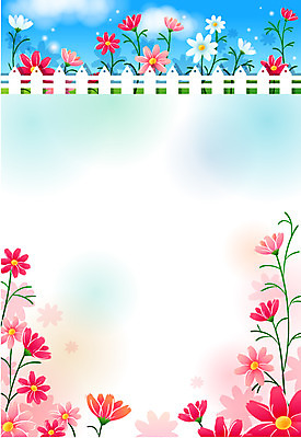 EPS 주간 식물 사계절 계절 꽃 백그라운드 일러스트 자연 하늘 풍경 사람없음 야외 울타리 가을 코스모스 가을배경 국내일러스트 자연요소 담장 생태계 파일형식 벡터 가을_계절