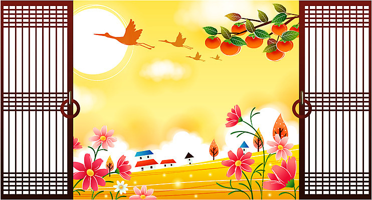 EPS 주간 나무 동물 구름 척추동물 사계절 계절 명절 꽃 백그라운드 일러스트 창문 자연 조류 주택 한국 감 풍경 사람없음 추석 마을 노을 가을 감나무 코스모스 가을배경 국내일러스트 자연요소 식물 전통 기념일 아시아 과일 건물 생태계 파일형식 벡터 가을_계절