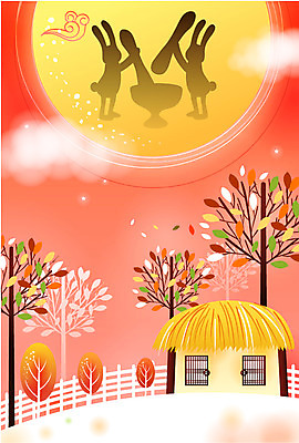 EPS 자연요소 나무 구름 계절 명절 백그라운드 고건축 일러스트 한국 초가집 풍경 사람없음 야외 울타리 추석 보름달 달 가을 토끼 야간 절구 방아 가을배경 국내일러스트 식물 전통 건축물 기념일 아시아 포유류 한옥 담장 반려동물 도구 파일형식 벡터 가을_계절