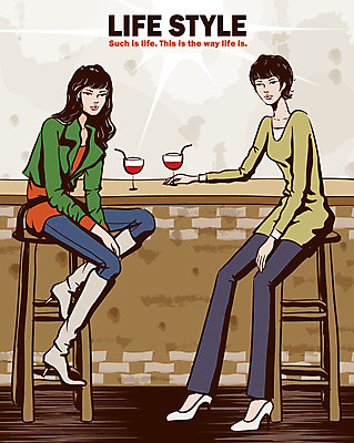 EPS 전신 라이프스타일 여자 음료 일러스트 휴식 대화 사람 20대 취미 두명 라이프 생활 친구 칵테일 바 선술집 술집 클럽 칵테일바 수다 안식처 여자만 성인여자만 청년만 청년여자만 성인만 국내일러스트 컨셉 관계 주류 말하기 청년 파일형식 벡터