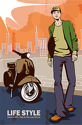 EPS 전신 라이프스타일 남자 교통수단 맨라이프 일러스트 한명 사람 풍경 20대 성인 야외 라이프 생활 오토바이 도시 운전사 남자만 남자한명만 성인남자만 청년만 청년남자만 청년남자한명만 성인한명만 성인남자한명만 성인만 국내일러스트 직업 1 교통 청년 바이크 파일형식 벡터