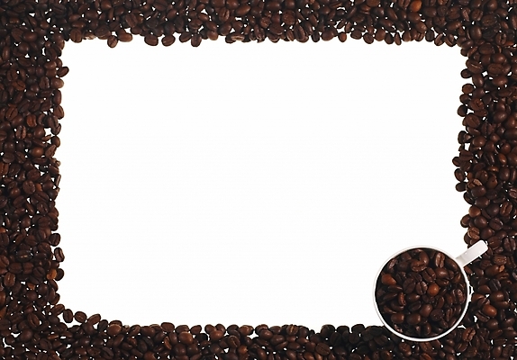 포토 JPG 커피 백그라운드 사각프레임 프레임 틀 사람없음 장식 사각형 원두 커피잔 국내포토 도형 음료 잔 파일형식