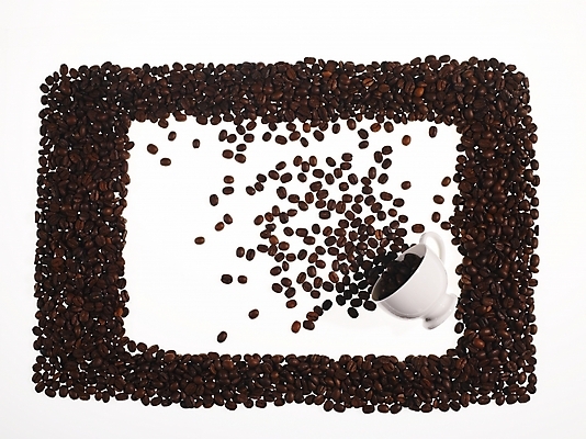 포토 JPG 커피 백그라운드 사각프레임 프레임 틀 사람없음 장식 사각형 원두 커피잔 국내포토 도형 음료 잔 파일형식