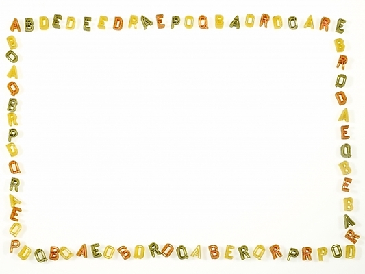 포토 JPG 문자 기호 알파벳 영어 음식 백그라운드 식재료 사각프레임 프레임 파스타 틀 누끼 사람없음 장식 사각형 국내포토 도형 서양음식 파일형식