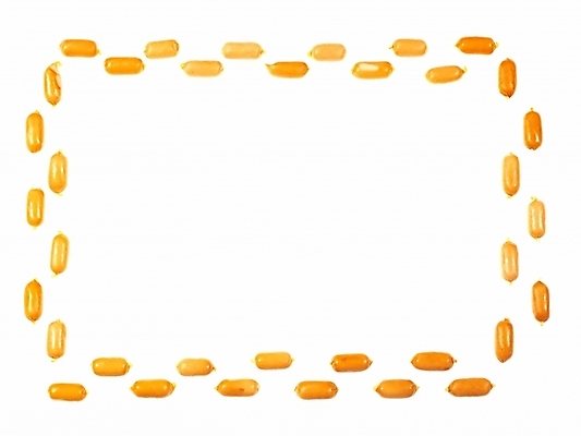 포토 JPG 음식 백그라운드 식재료 사각프레임 프레임 틀 누끼 사람없음 장식 사각형 소시지 국내포토 도형 가공식품 파일형식