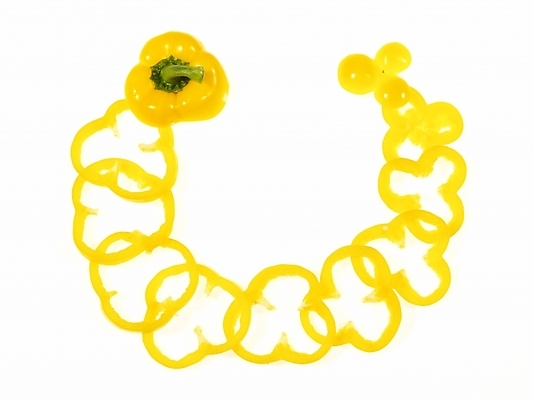 포토 JPG 음식 백그라운드 채소 식재료 단면 피망 파프리카 프레임 틀 누끼 사람없음 장식 원형 슬라이스 원형프레임 국내포토 도형 파일형식