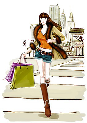 전신 PSD 우먼라이프 여자 패션 일러스트 거리 한명 서기 사람 빌딩 20대 성인 야외 건물 쇼핑 청춘 달리기 쇼핑백 상점 활발 가을 도시 횡단보도 바쁨 여자만 여자한명만 성인여자만 청년만 청년여자만 성인한명만 청년여자한명만 성인여자한명만 성인만 국내일러스트 1 라이프스타일 건축물 계절 컨셉 가방 모션 청년 보행로 파일형식