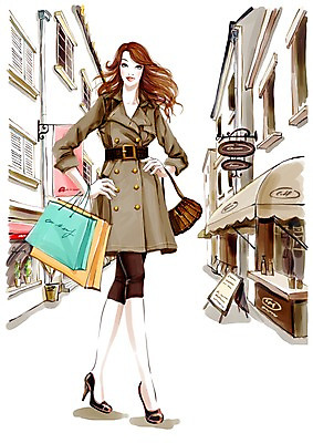 전신 PSD 우먼라이프 여자 패션 길 일러스트 거리 한명 사람 빌딩 20대 성인 야외 건물 쇼핑 청춘 쇼핑백 상점 가을 도시 여자만 여자한명만 성인여자만 청년만 청년여자만 성인한명만 청년여자한명만 성인여자한명만 성인만 국내일러스트 1 라이프스타일 건축물 계절 컨셉 가방 청년 파일형식