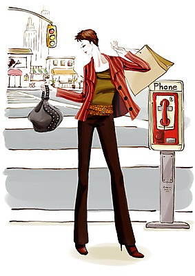 전신 PSD 우먼라이프 여자 패션 길 일러스트 교통시설 거리 한명 사람 빌딩 20대 성인 야외 건물 쇼핑 청춘 쇼핑백 상점 가을 도시 횡단보도 신호등 여자만 여자한명만 성인여자만 청년만 청년여자만 성인한명만 청년여자한명만 성인여자한명만 성인만 국내일러스트 1 라이프스타일 건축물 계절 교통 컨셉 가방 청년 보행로 시설 파일형식