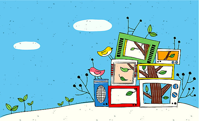 EPS 주간 나무 구름 백그라운드 라인일러스트 일러스트 자연 조류 하늘 나뭇잎 이벤트 사람없음 야외 전자제품 텔레비전 스피커 가전제품 알림 라인아트 영상물 국내일러스트 자연요소 식물 동물 선 음향기기 잎 생태계 파일형식 벡터