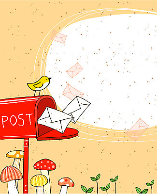 EPS 식물 백그라운드 잎 라인일러스트 일러스트 조류 편지봉투 이벤트 사람없음 새싹 버섯 우체통 이메일 편지 알림 라인아트 오브젝트 소식_알림 국내일러스트 동물 선 컨셉 봉투 파일형식 벡터