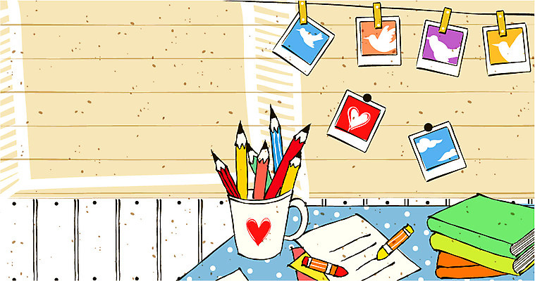 EPS 종이 줄 백그라운드 라인일러스트 일러스트 탁자 문구용품 색연필 실내 집게 이벤트 사람없음 책 컵 필기구 사무용품 알림 라인아트 책상 연필꽂이 기념사진 국내일러스트 식기 선 가구 학용품 내부 오브젝트 파일형식 벡터