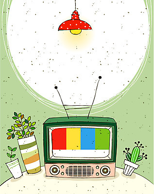 EPS 식물 화분 백그라운드 라인일러스트 일러스트 전등 실내 이벤트 사람없음 전자제품 빛 텔레비전 가전제품 알림 라인아트 국내일러스트 선 조명 내부 파일형식 벡터