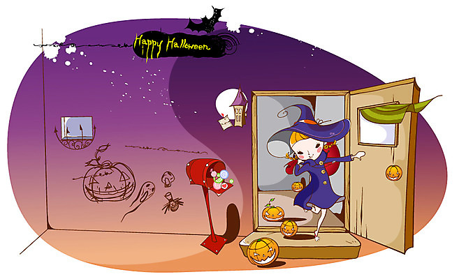 EPS 전신 여자 기념일 초등학생 어린이 일러스트 상상 호박 주택 사탕 한명 서기 사람 소녀 이벤트 10대 판타지 문 축제 할로윈 우체통 야간 저녁 외출 마녀 여자만 여자한명만 소녀만 국내일러스트 자연요소 1 학생 채소 모션 청소년 디저트 건물 어린이만 파일형식 벡터