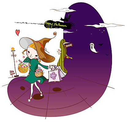 EPS 전신 구름 여자 기념일 초등학생 어린이 일러스트 상상 한명 서기 들기 사람 소녀 이벤트 10대 쇼핑 판타지 쇼핑백 축제 할로윈 유령 야간 저녁 마녀 여자만 여자한명만 소녀만 국내일러스트 자연요소 1 학생 가방 모션 청소년 어린이만 파일형식 벡터