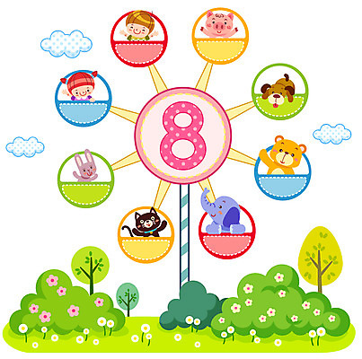 EPS 주간 나무 구름 여자 어린이교육 교육 남자 초등학생 어린이 일러스트 곰 교과목 코끼리 사람 소녀 소년 상반신 야외 두명 숫자 고양이 토끼 돼지 수학 강아지 8 대관람차 수학교육 팔 숫자공부 어린이만 국내일러스트 자연요소 식물 동물 문자 학생 포유류 신체부위 반려동물 학습 개 놀이기구 파일형식 벡터