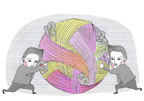 전신 PSD 남자 선 시계 일러스트 비즈니스 페인터 추상 서기 사람 두명 숫자 경쟁 흐름 시간 직장인 비즈니스맨 당기기 밀기 포토샵 사회생활 남자만 국내일러스트 직업 문자 컨셉 무늬 모션 페인팅 파일형식