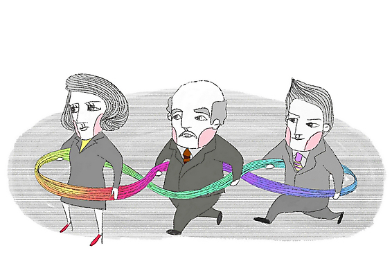 전신 PSD 여자 할아버지 남자 일러스트 비즈니스 페인터 추상 협력 노동자 사람 세명 걷기 끈 직장인 비즈니스맨 비즈니스우먼 연결 사장 상사 직원 부하 화합 대머리 포토샵 치마정장 화해 노사관계 노사협력 부하직원 노인만 성인만 국내일러스트 직업 헤어스타일 노년 감정 무늬 모션 페인팅 정장 치마 노사화합 파일형식