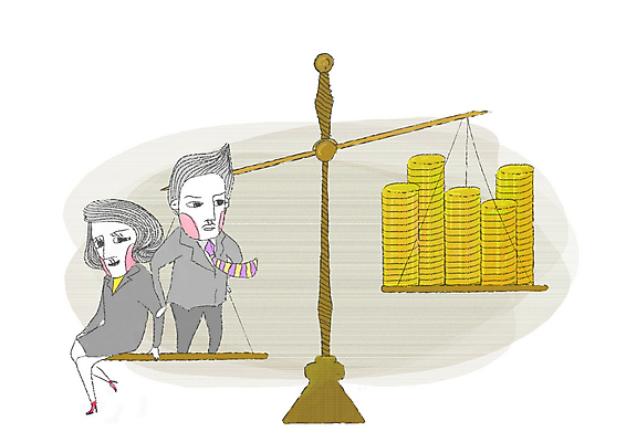 PSD 여자 남자 돈 일러스트 비즈니스 페인터 추상 저울 서기 사람 앉기 두명 경제 동전 직장인 비즈니스맨 비즈니스우먼 비교 묘기 포토샵 비중 국내일러스트 직업 컨셉 무늬 모션 페인팅 재산 파일형식